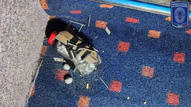 Explosivos Casero Hayado dentro de una sala de cine. Foto Cuartoscuro