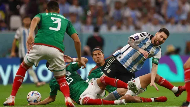 Messi logró el primer gol del partido