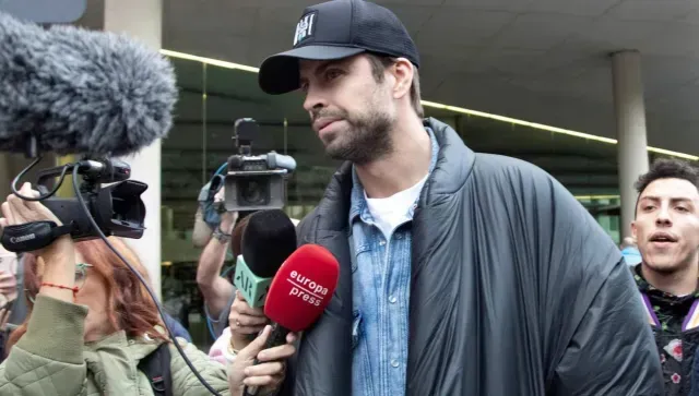 Gerard Piqué a su salida del Juzgado número 18 de Barcelona. Foto: EFE