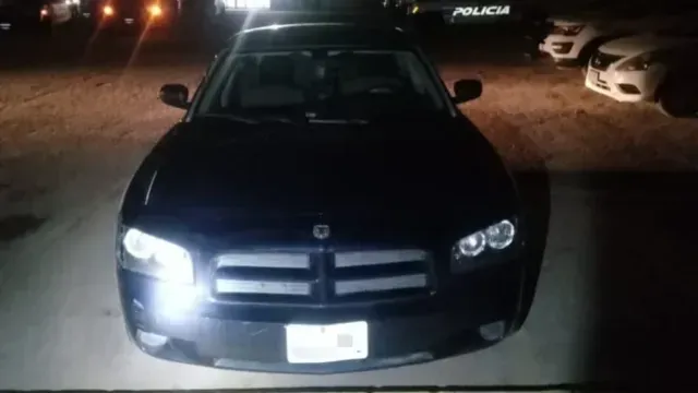 Auto asegurado tras decomiso de 5 mil pastillas de fentanilo. Foto: DSPM