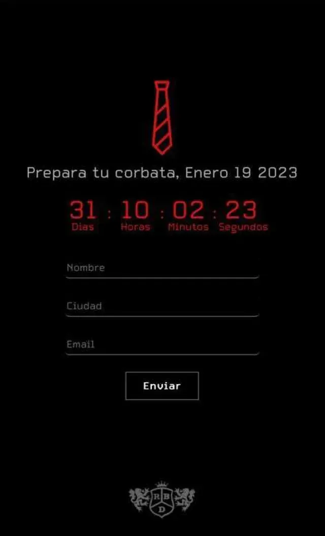 La página web de la banda muestra un contador que anuncia la fecha 19 de enero de 2023. Foto: Soyrebelde.world
