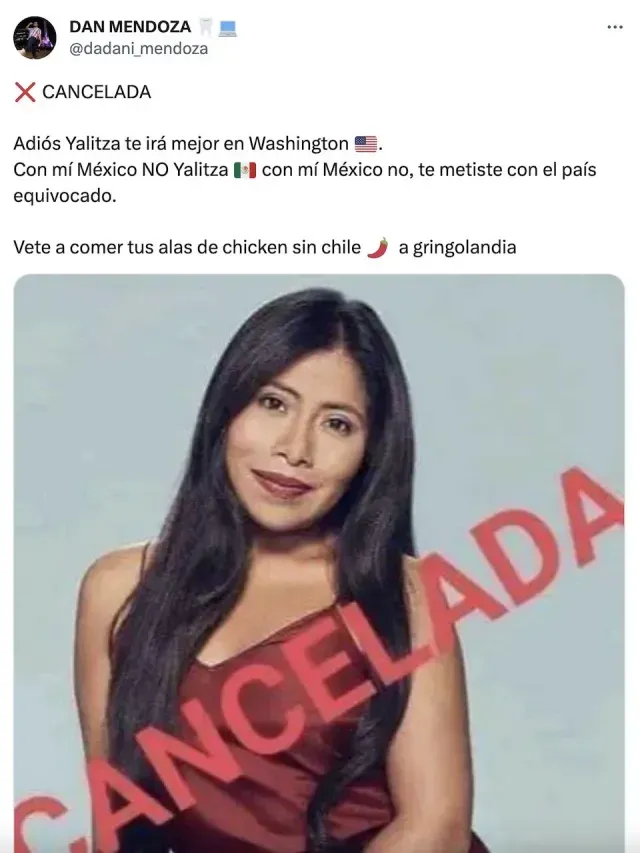 Yalitza Aparicio es cancelada por confusión en redes sociales