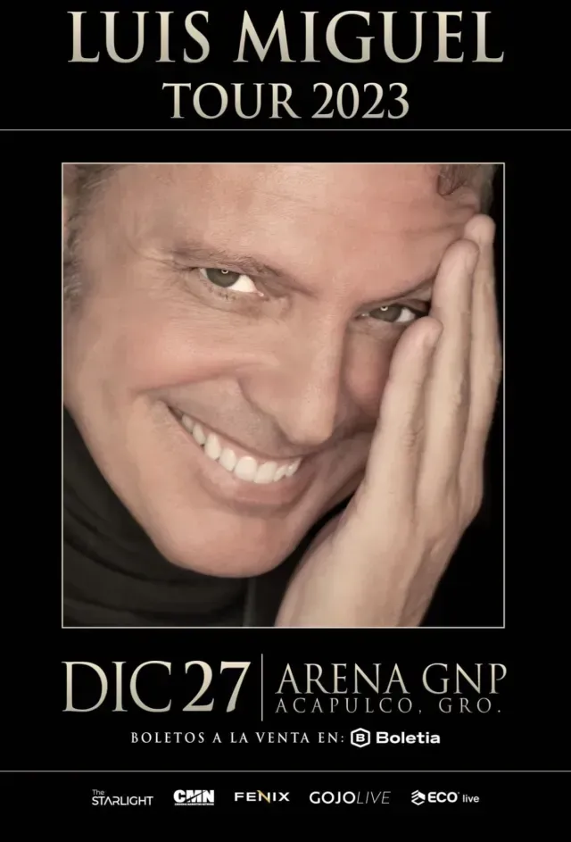 Luis Miguel anuncia concierto en Acapulco