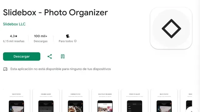 Slidebox, app para editar y administrar fotos en tu teléfono