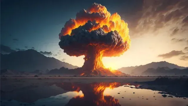 Imagen de Explosión Nuclear generada por IA