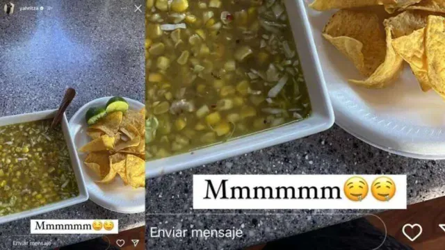 Yahritza Martínez disfruta de un platillo michoacano