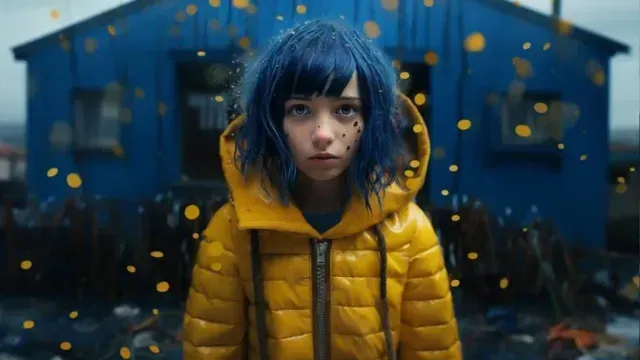A través del programa Midjourney fue creada la imagen de Coraline. Foto: Midjourney