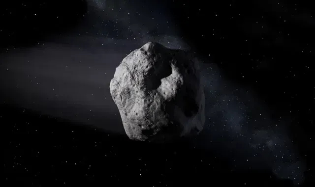 Ilustración artística de un asteroide