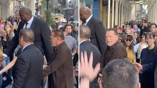 Se preguntan cuánto mide el escolta de Arnold Schwarzenegger