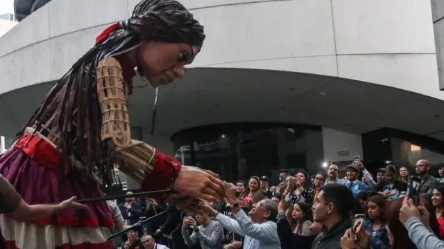 La Pequeña Amal llevó un mensaje de esperanza a senadores