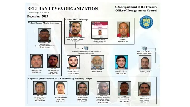 EUA sanciona a ligados al cártel de los Beltrán Leyva