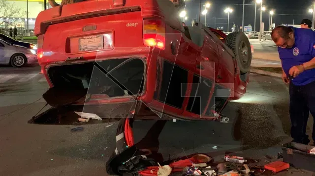 Camioneta Abandonada por sus Ocupantes