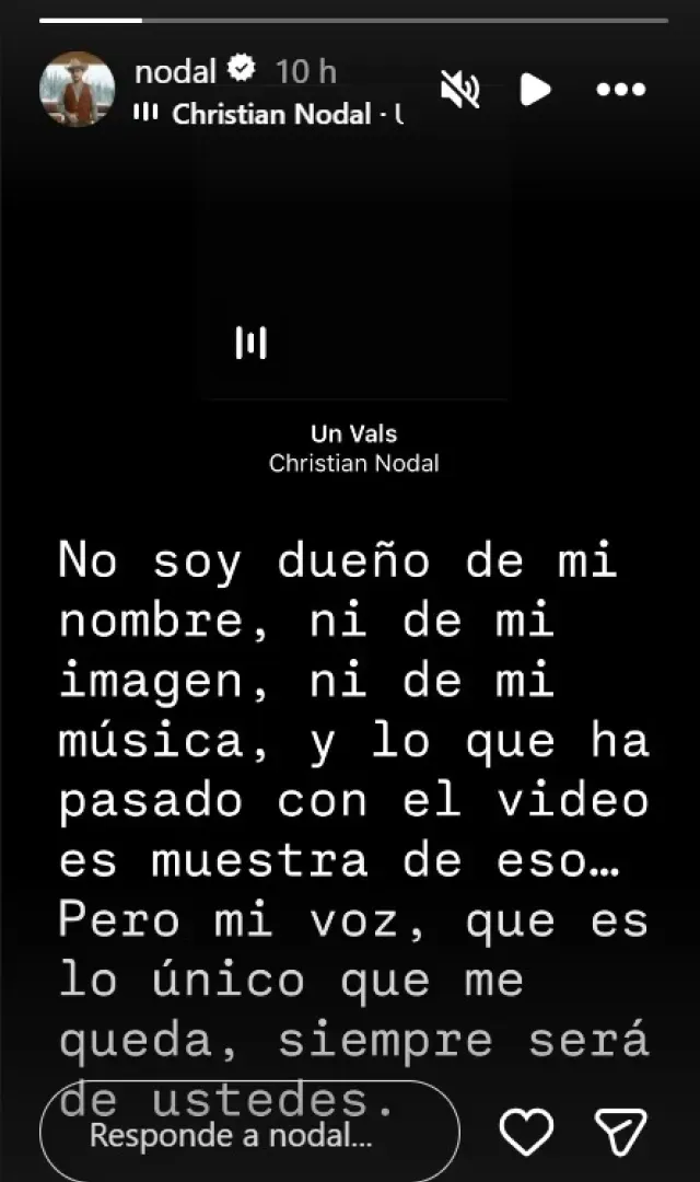 Nodal reacciona a polémica.