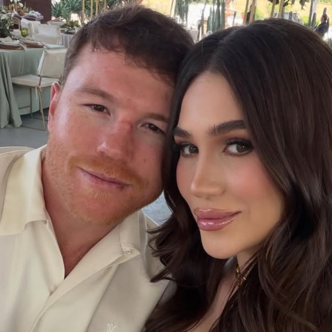 ‘Canelo’ Álvarez y su esposa Fernanda Gómez. Foto: Instagram @fernandagmtz