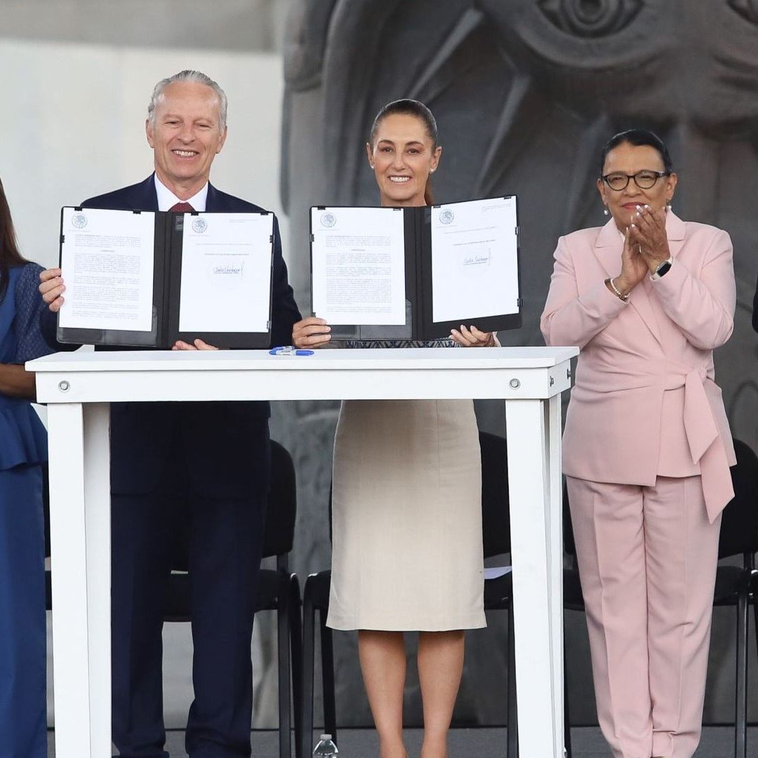 Claudia Sheinbaum, presidenta de México, encabezó el evento Plan México: Acciones Para Facilitar y Dar Certidumbre a la Inversión,