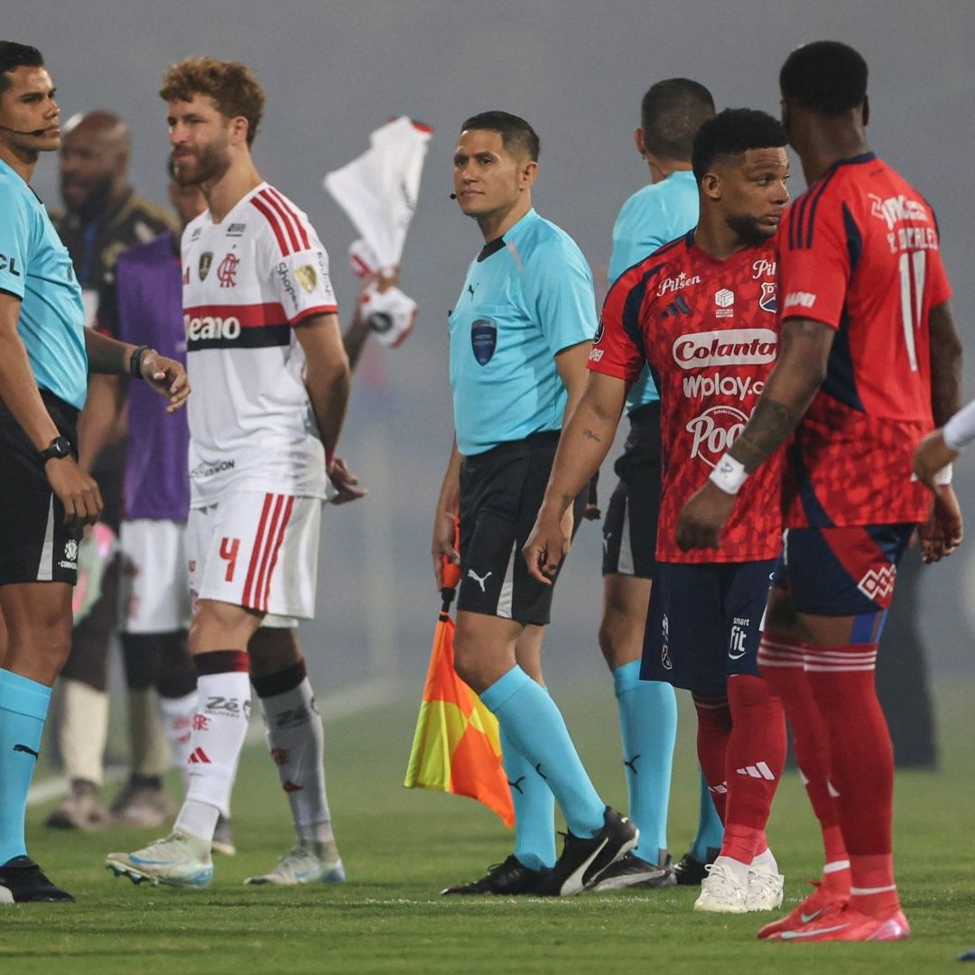 Las acciones del partido Independiente de Medellín vs Flamengo fueron detenidas por el árbitro. Foto: Reuters