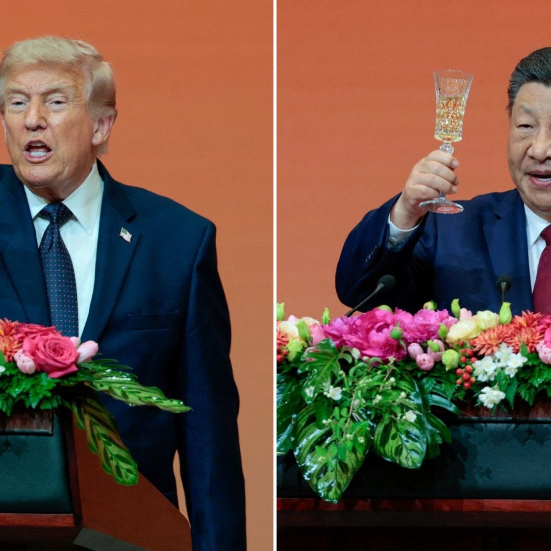 Donald Trump Fija Fecha para Visita de Xi Jinping a la Casa Blanca Mientras Brindan en Banquete.