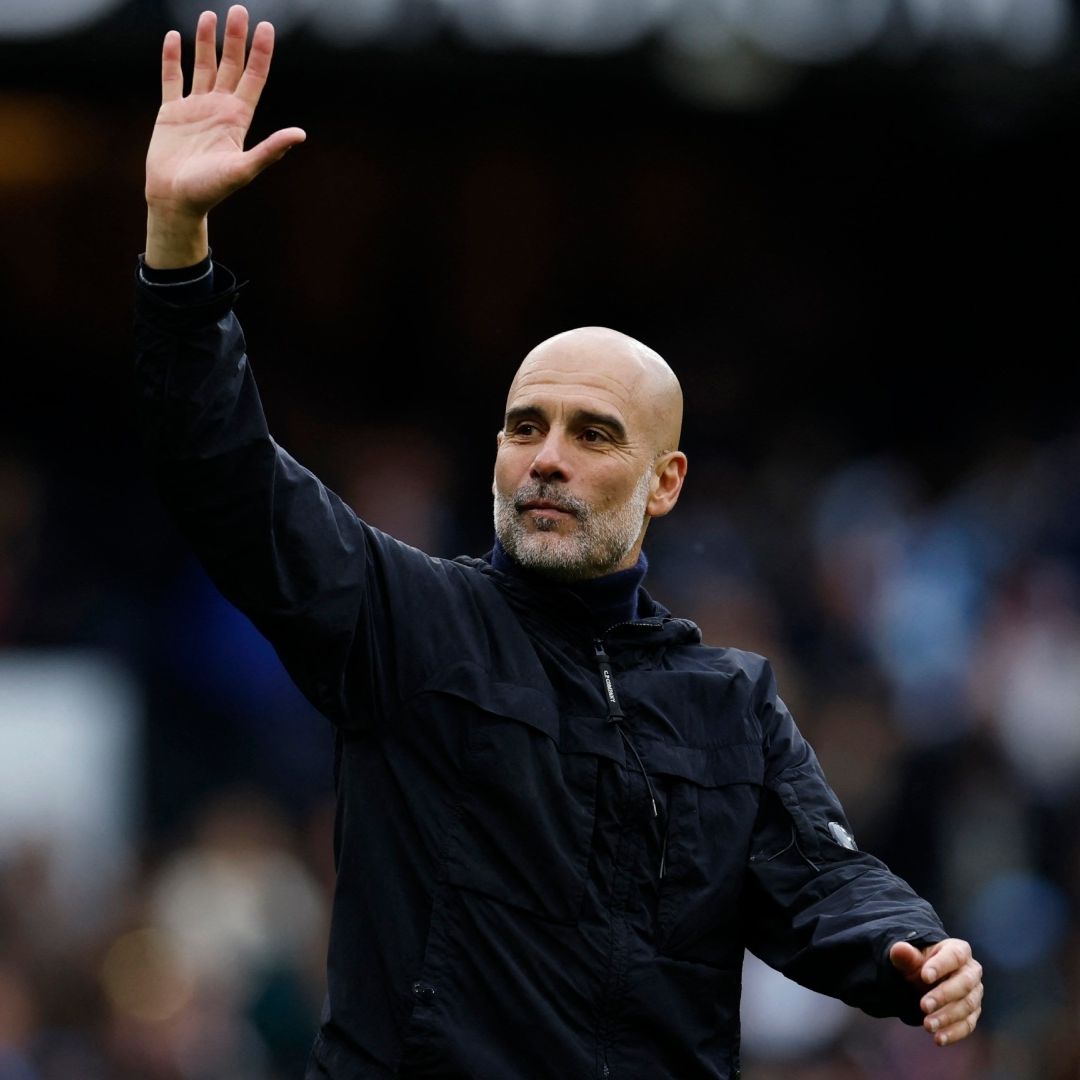 Guardiola se va del Man-City luego de una década en la que ganó todo: Liga, Copa, Champions y Mundial de Clubes. Foto: Reuters