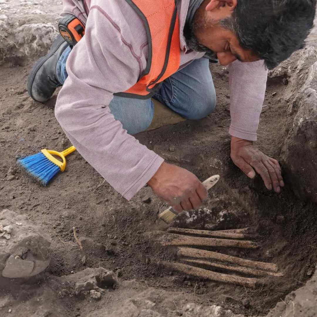 Excavaciones en Tula de Allende, Hidalgo. Foto: Secretaría de Cultura