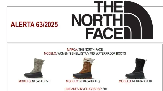 Modelos de botas The North Face. Foto: Especial