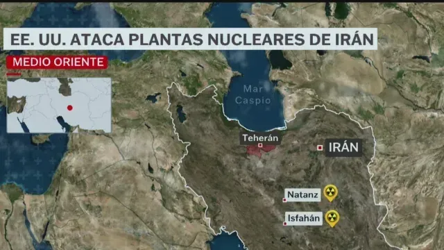 Sitios nucleares atacos por EUA en Irán