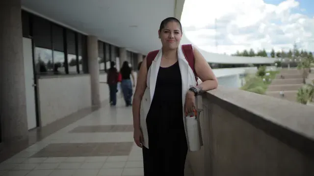 Samara Martínez en la universidad. Foto N+