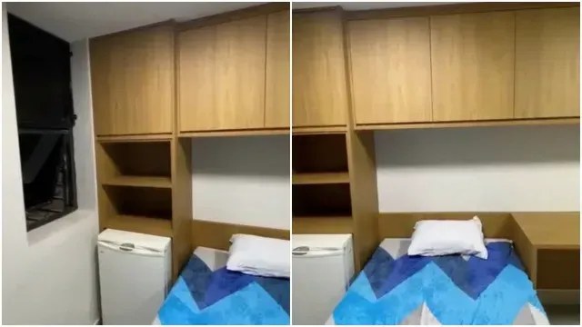 Así es la habitación donde estará recluido Bolsonaro.
