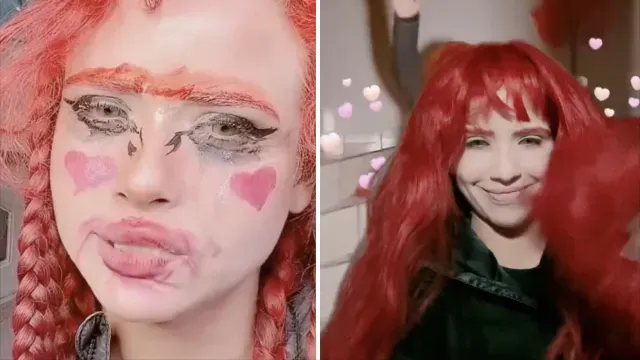 Bella Dueñas durante dos transmisiones en vivo en TikTok