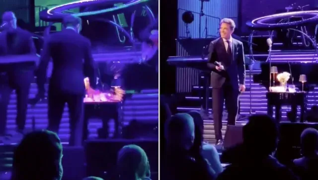 Luis Miguel rompió un vaso durante un concierto en Buenos Aires