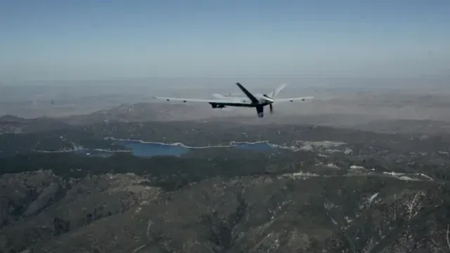 Dron estadounidense durante un recorrido