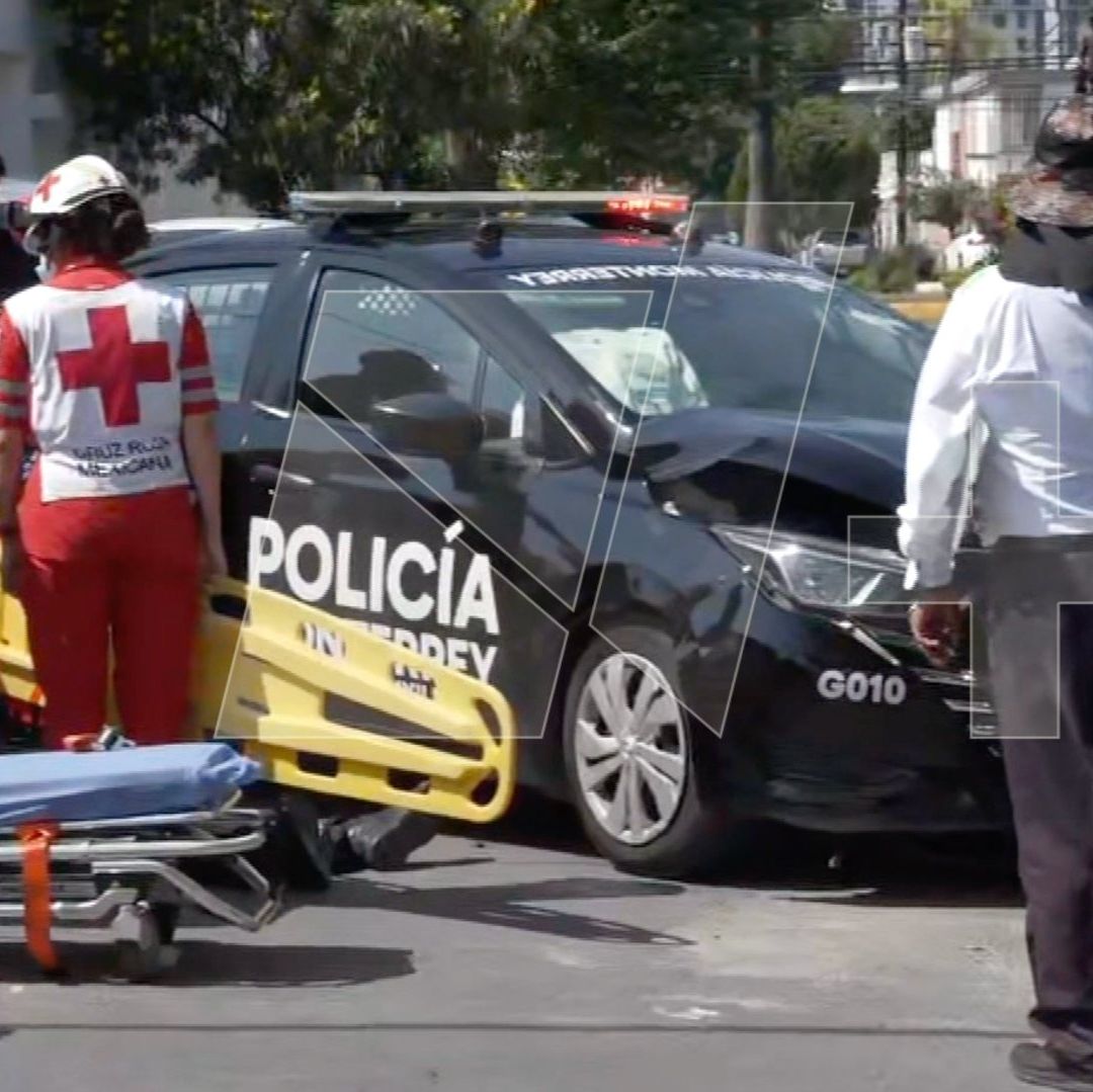Choque patrulla Monterrey