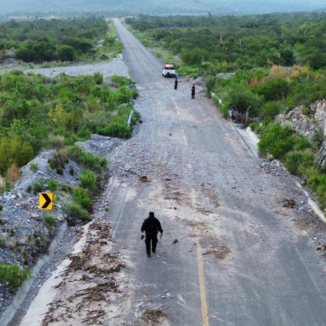 Lluvias Provocan Deslave en Carretera de Miquihuana; Activan Plan Tamaulipas