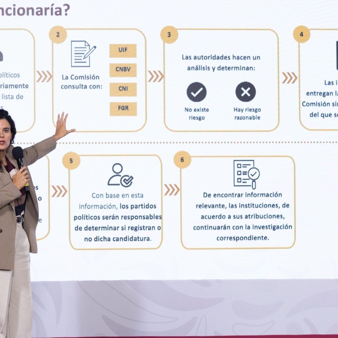 Luisa María Alcalde presenta iniciativa para revisar candidaturas