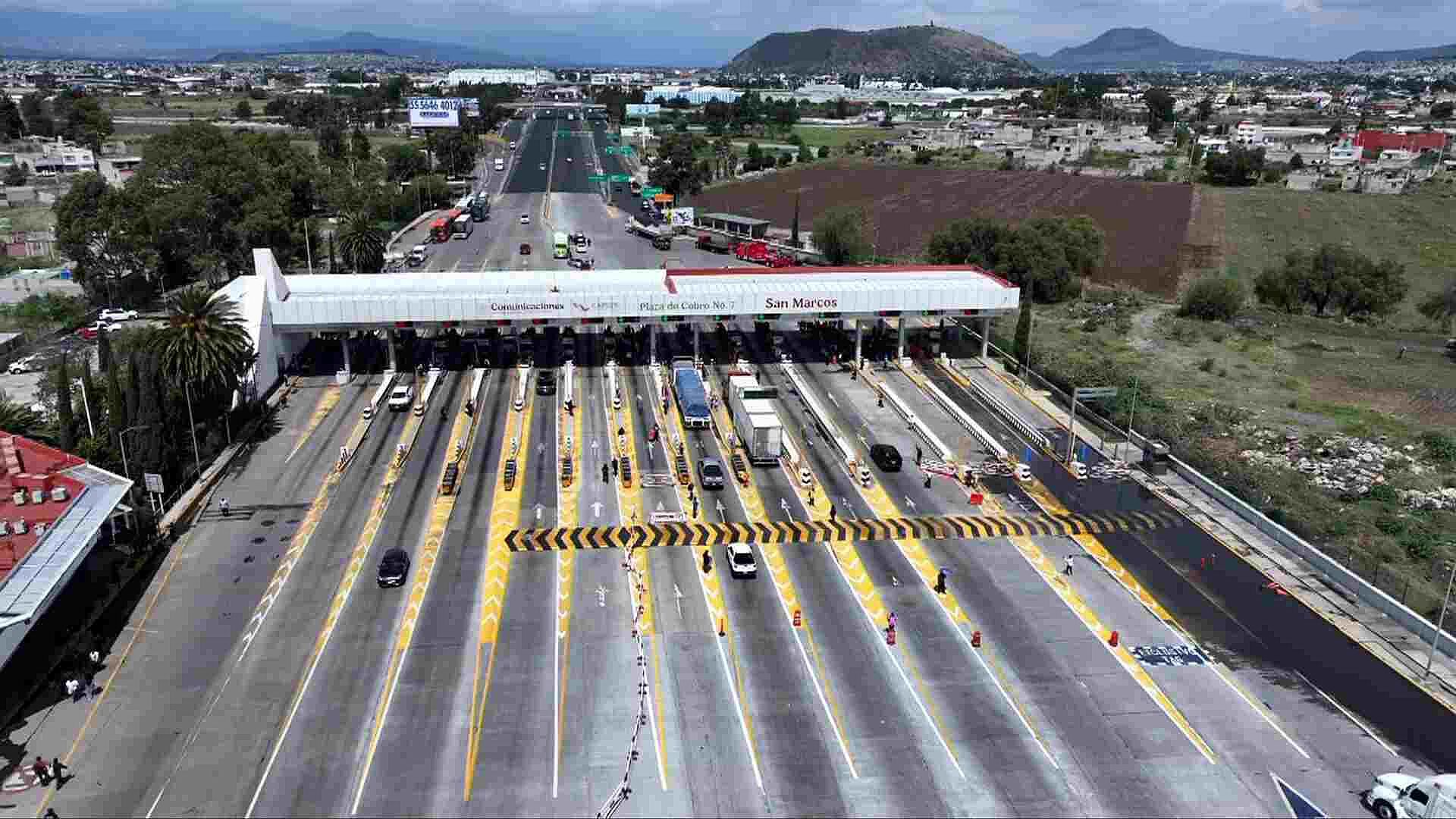 Desde el Aire: CNTE Toma Caseta en la Autopista México-Puebla Hoy 4 de Junio