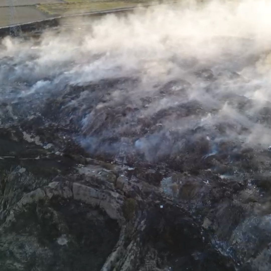 Incendio hoy en vertedero de basura Zapopan