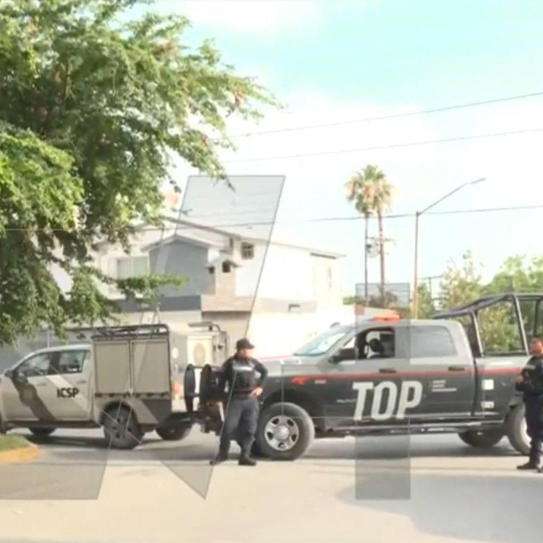 Movilización policiaca en Escobedo