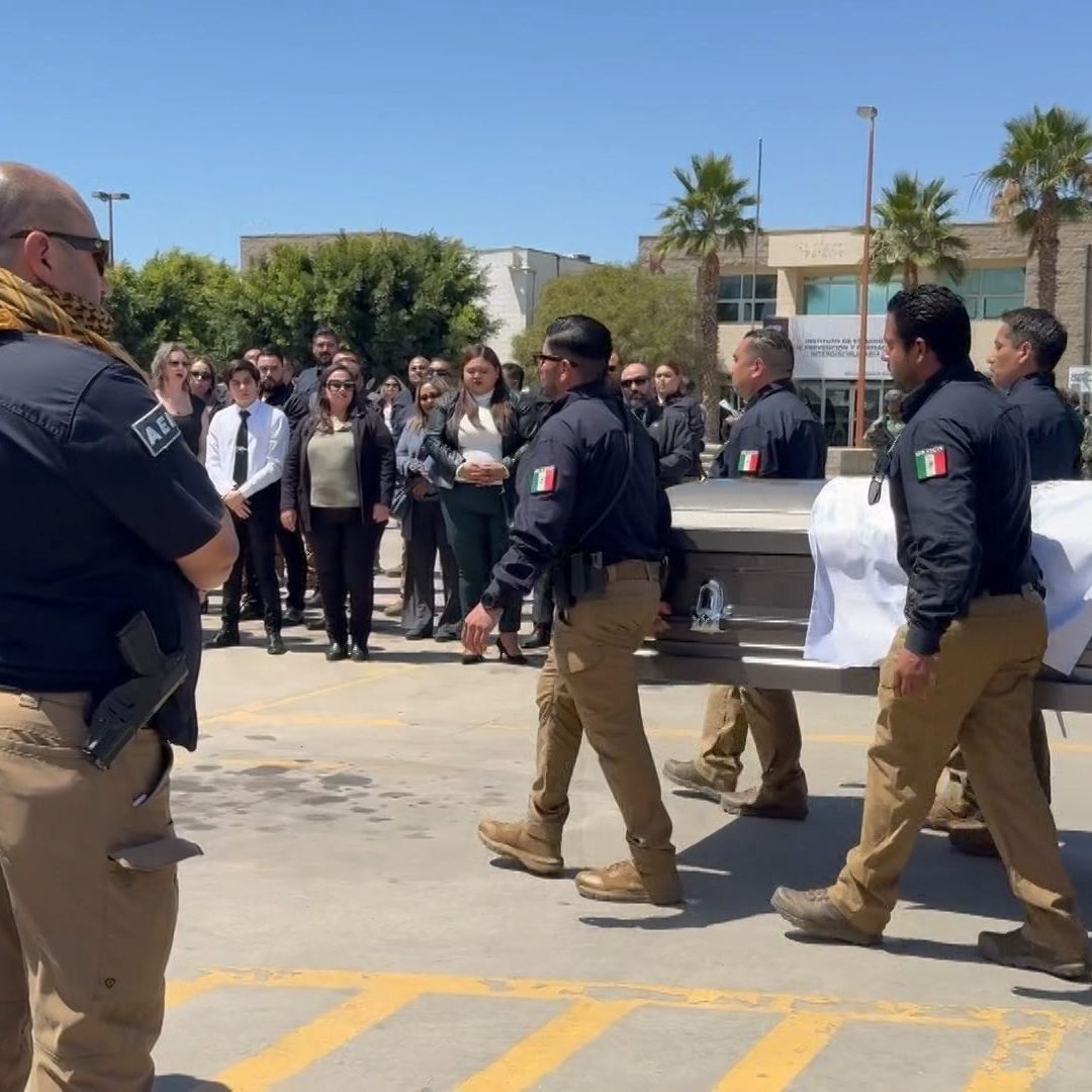 Despiden a Oficial Pantoja en Ensenada