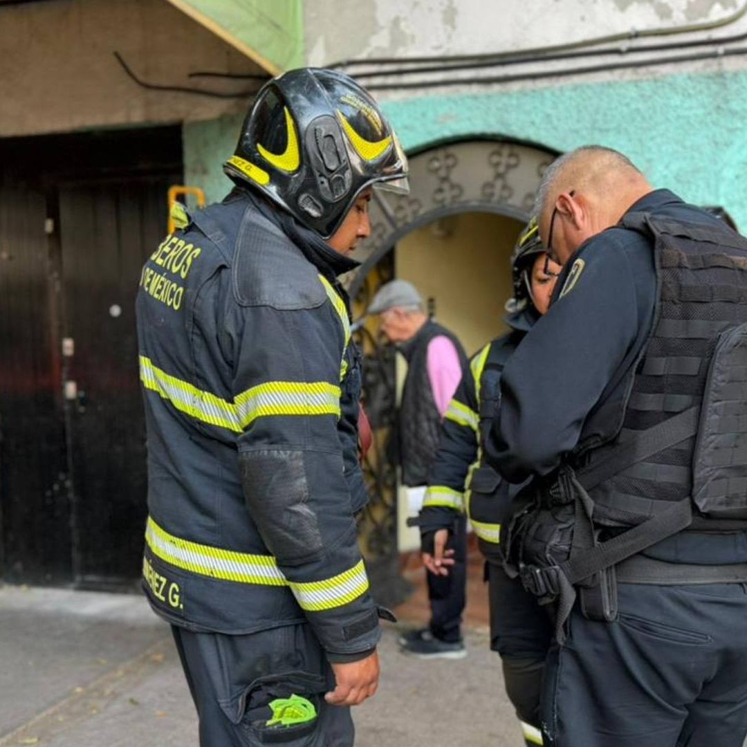 Fuga de gas en vivienda de la alcaldía Cuauhtémoc