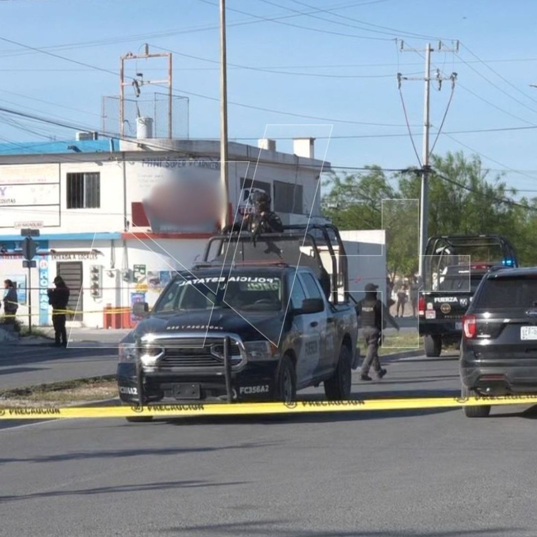 Fuerza Civil acordona escena del crimen en Ciénega de Flores