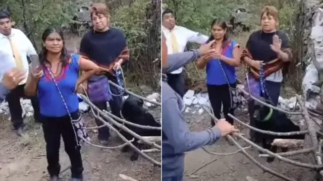 Casi Linchan a Mujeres en Temoaya Tras Acusarlas de Brujería y de Bañar a Su Perro en Manantial.