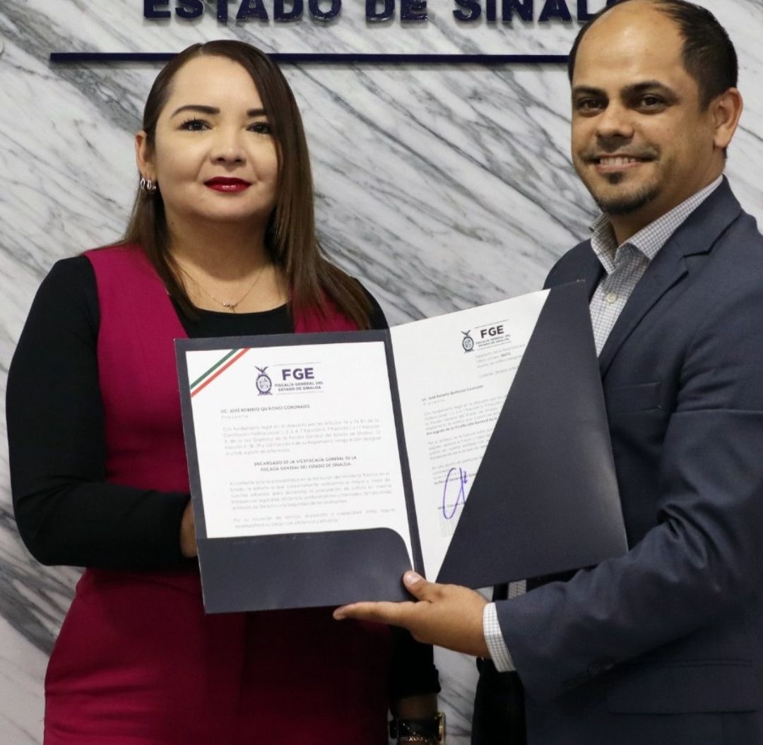 José Roberto Quiñonez, Encargado de Vicefiscalía Sinaloa, tras Licencia de Dámaso Castro