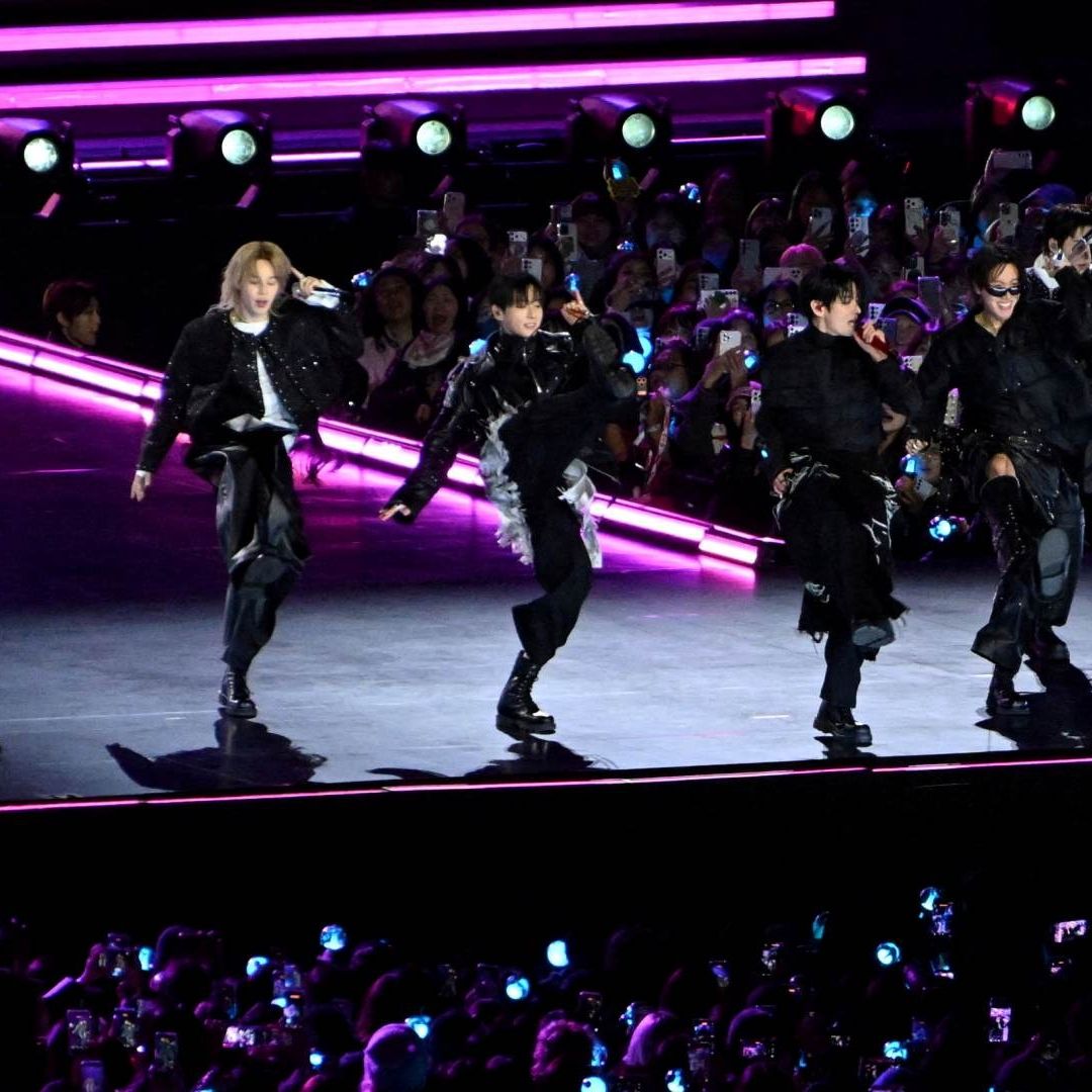 El grupo de K-pop BTS durante concierto en Seúl el 21 de marzo de 2026. Foto: Reuters | Archivo