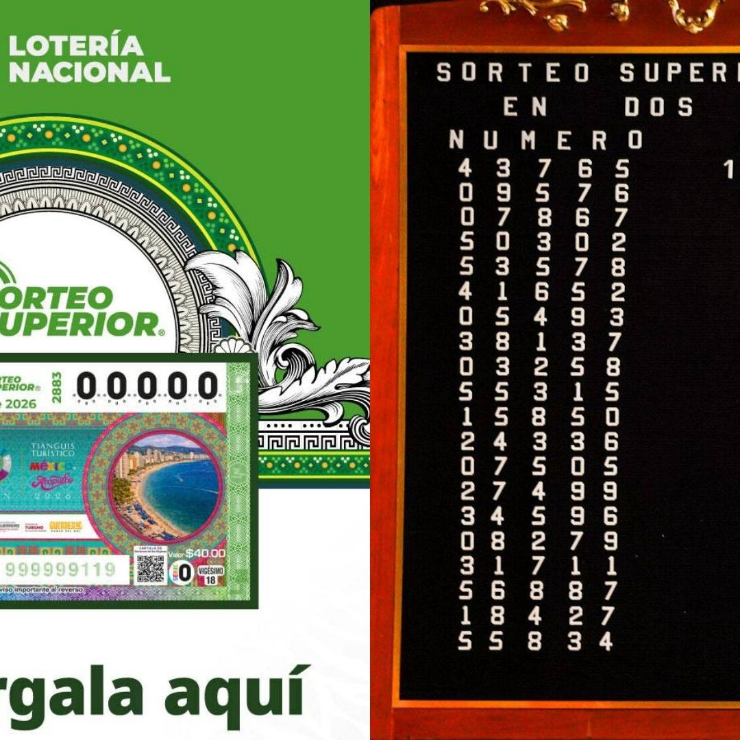 COnsulta el número ganadaor y dónde cayó el premio mayor del Sorteo Superior 2883 de la Loteria Nacional este 22 de mayo 2026