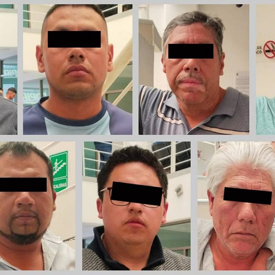 Sujetos detenidos por presunto robo en Edomex. Foto: SS Estado de México