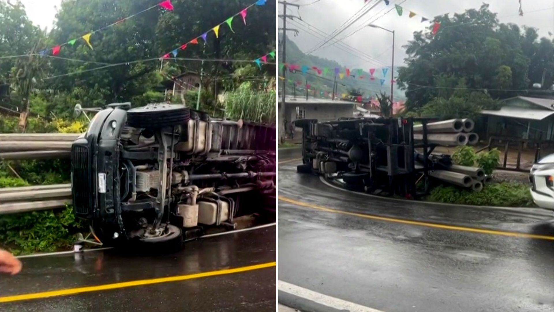 Veracruz: Camión con Postes de Concreto Vuelca en Carretera Orizaba ...
