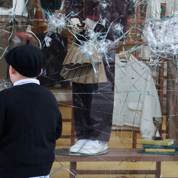 Daños en tiendas en Francia