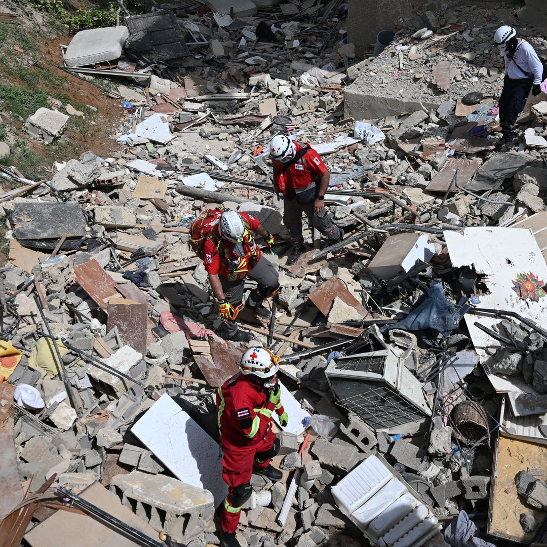 Topos de México Continúan Rescates en Caracas. Foto: AFP