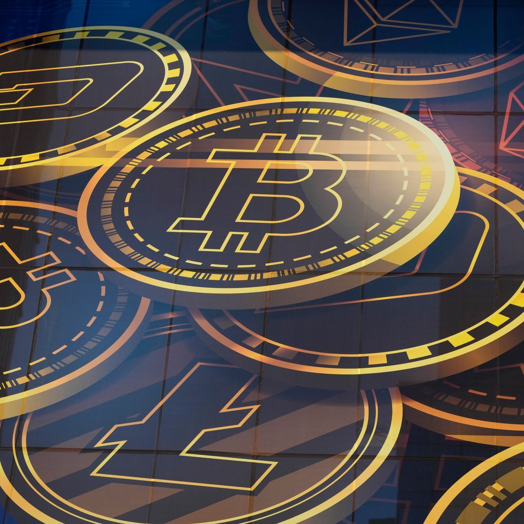 Ilustración de criptomonedas. Foto. AP