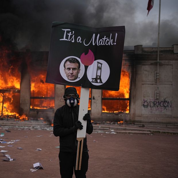 Protestas contra Macron en Francia