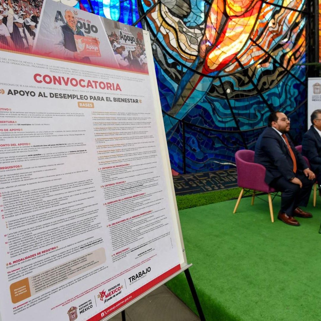 Presentación de Convocatoria Apoyo Desempleo Bienestar 2026. Cuándo concluye registro al programa en Edomex.